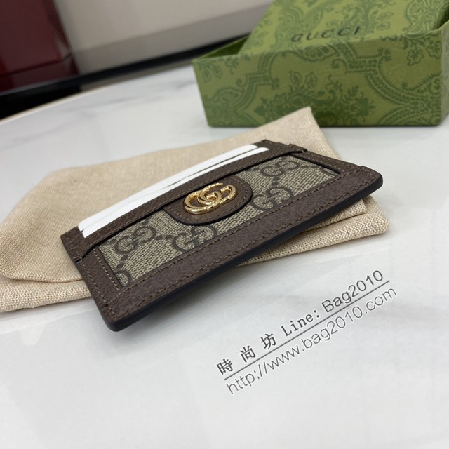 Gucci專櫃古馳最新款Ophidia系列短款卡包錢夾 jh2838型號：772306